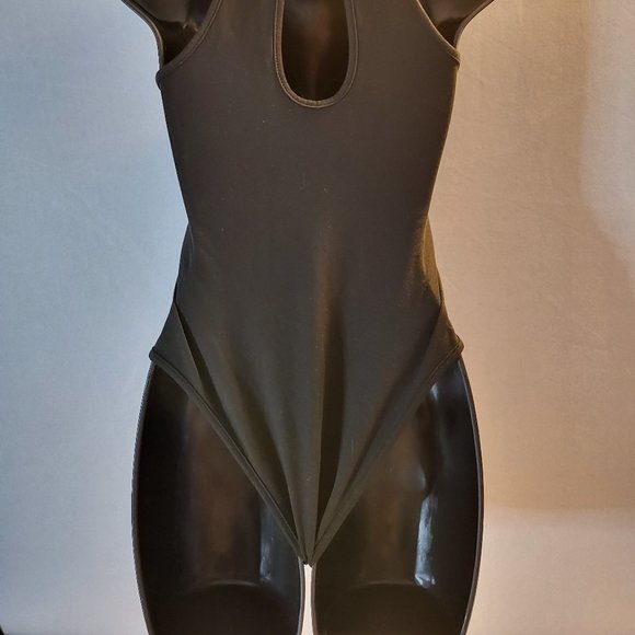 SHEIN Women Size XS (2) Black/Sheer Bodysuit, GUC - Picture 8 of 9